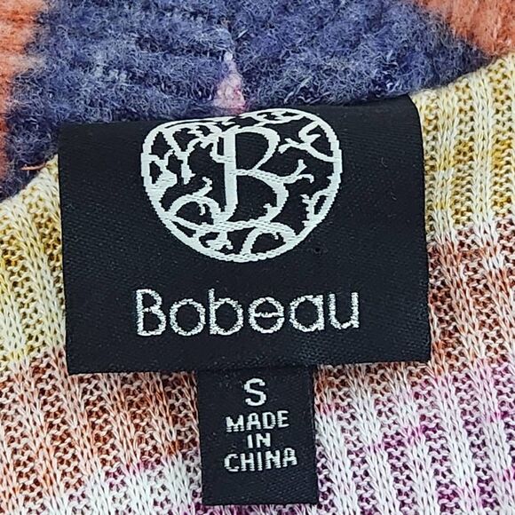 Bobeau Striped Knit Cardigan Sweater Size Small NWOT Draped Front Cardigan - Picture 6 of 9